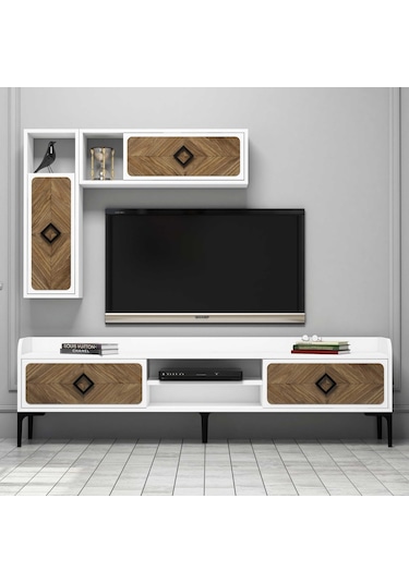 Variant Samba Tv Ünitesi Ve Orta Sehpa Takımı - Beyaz