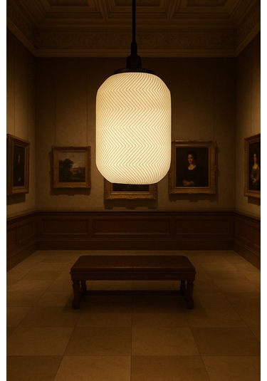 Dekoratif Avize Zikzak Serisi İskandinav Ev Ofis Veranda Mutfak Çap 20 Cm Çok Renkli