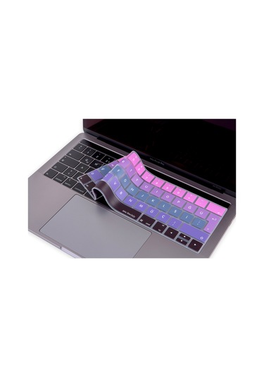 Apple Uyumlu MacBook Pro TouchBar Klavye Koruyucu 13inc 15inc Türkçe Ombre