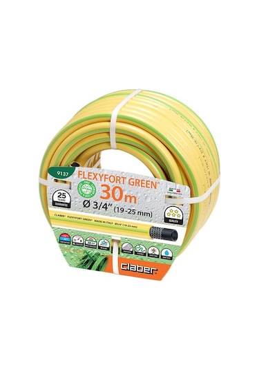 Claber 9137 Hortum Flexyfort Green 3/4", 30 Mt (463135509)