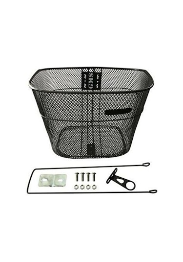 Bisiklet Sepeti Ön Sepet Metal Siyah