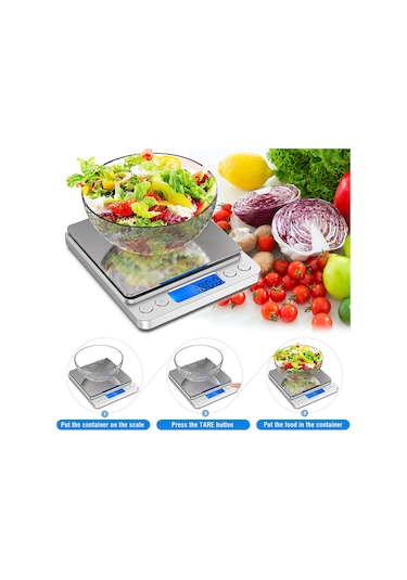 2kg/0.1g Hassas Elektrikli Mutfak Tartısı, Kahve Tartısı Gıda Tartım Posta Tartıları Çok Fonksiyonlu Tartı, Pişirme Ve Fırınlama İçin Gram Ve Ons Cinsinden Ölçer Diğer