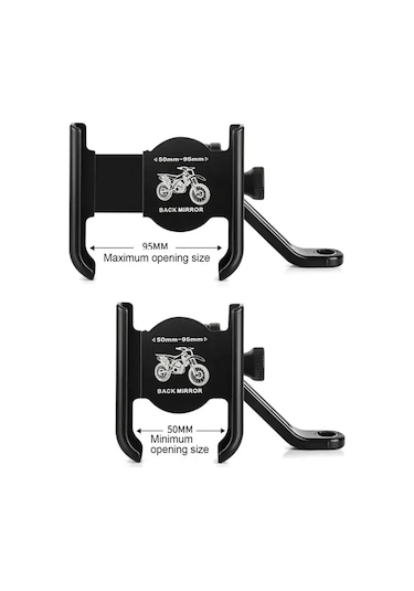 Gnc Motosiklet Bisiklet Telefon Tutucu Navigasyon Ayna Bağlantılı