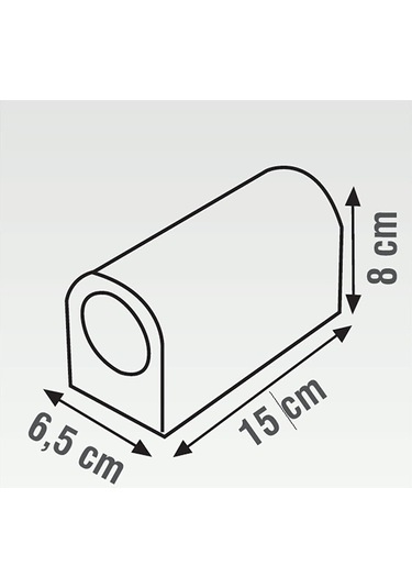 Nikel Kaplama Plastik Kasa Çift Yönlü Dekoratif Duvar Aplik (549433026) Nikel