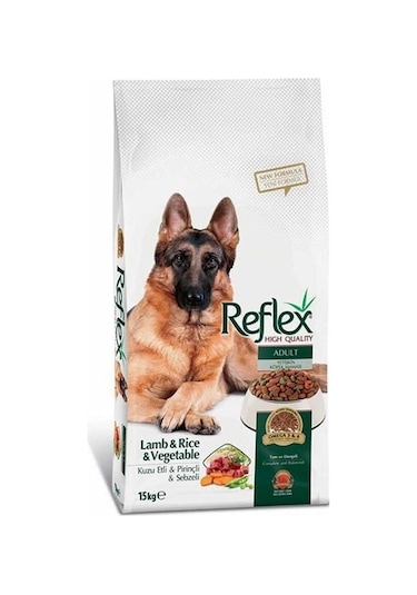 Reflex Adult Kuzu ve Pirinçli Sebzeli Yetişkin Köpek Maması 15 KG