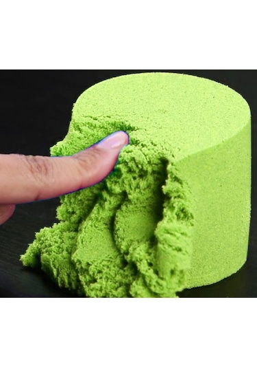 Kinetik Kum 1kg - Yeşil Renk Yeşil