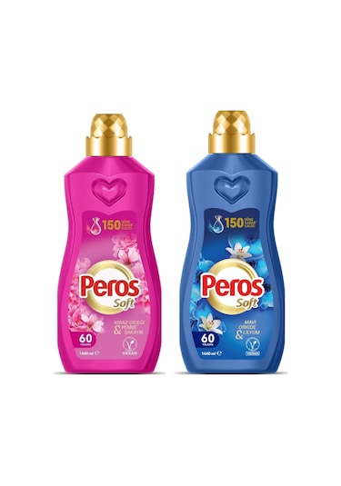 Peros Soft 1440 Ml Kiraz Çiçeği Ve Mavi Orkide 2 Li Set 2'li Set