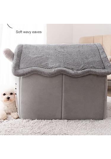 Sunskyy Sunskyy Ev Tipi Evrensel Çıkarılabilir Ve Yıkanabilir Pet Köpek Kedi Yatağı Pet Malzemeleri, Boyut: S Pembe Yıldızlı Gökyüzü + Battaniye Diğer