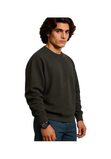 Erkek Büyük Beden 122 Kilo-158 Kilo Arası İçin Uygun Geniş Kalıp Bisiklet Yaka Pamuklu Selanik Kazak Antrasit Erkek Büyük Beden 122 Kilo-158 Kilo Arası İçin Uygun Geniş Kalıp Bisiklet Yaka Pamuklu Selanik Kazak Antrasit