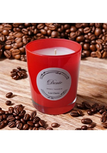 Denic Kokulu Mum Kırmızı Cam Bardak Last Chery 9*7 Çap