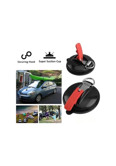 Wondernest Parça Çok Fonksiyonlu Araba Askıları, Güçlü Vantuzlu Kırmızı Kırmızı