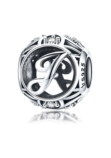 S925 Ayar Gümüş 26 İngilizce Harf Boncuk Dıy Bilezik Kolye Aksesuarları, Stil: J Çok Renkli