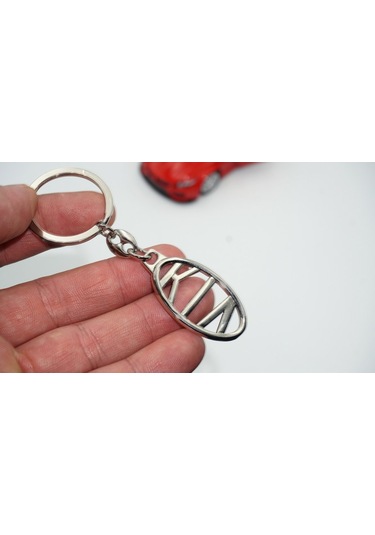 Kia Uyumlu Logo Çift Yön Krom Metal Stil Anahtarlık