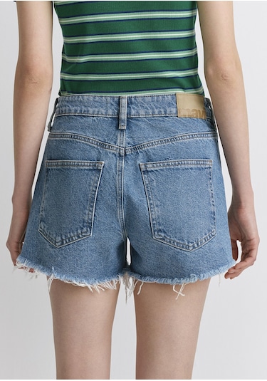 Mavi - Rosie 90lar Yırtıklı Açık Mavi Jean Şort 1447487077 Mavi