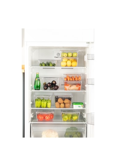 2'li Buzdolabı Düzenleyici - Şeffaf Buzdolabı Içi Düzenleyici Organizer 10 X 32,5 X 10 Cm Şeffaf