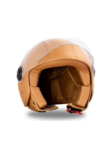 Leather Sand Kahverengi Açık Kask C2 Kahverengi