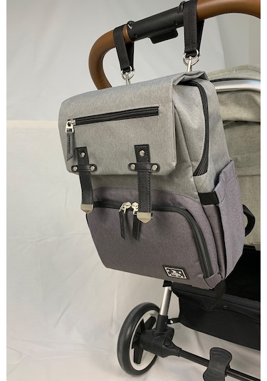 Stylo Working Mothers Bag Bebek Bakım Sırt Çantası Füme