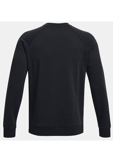 Erkek UA Rival Fleece Bisiklet Yaka 1379755-001 Siyah - Beyaz