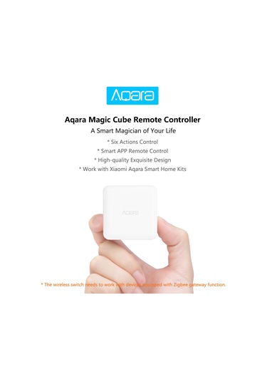 Reedark Aqara Beyaz Zihir Küpü: 6 Hareketle Akıllı Ev Cihazlarını Kontrol Et Zigbee, Cr2450 Pil, Gateway Gereklidir