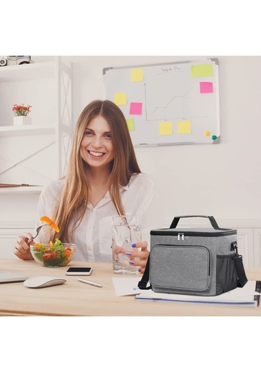 Ayarlanabilir Omuz Askılı Yalıtımlı Öğle Yemeği Kutusu, Erkekler Ve Kadınlar İçin Yeniden Kullanılabilir Gıda Sınıfı Öğle Yemeği Çantası, Açık Hava Maceraları İçin Sızdırmaz Soğutucu Çanta Çok Renkli