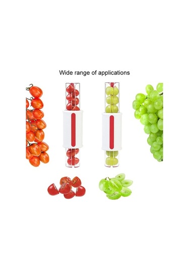 Pazly Cbtx Domates Dilimleyici Kiraz Meyve Kesici Mutfak Aletleri, Küçük Ve Pratik Beyaz