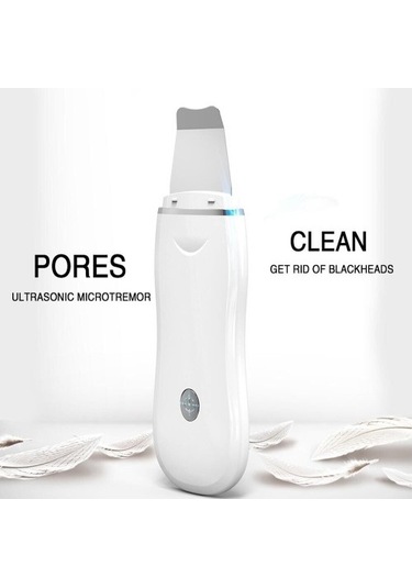 Ultrasonik Cilt Scrubber Akne Ve Siyah Nokta Temizleyici Yüz Peeling Spatula Gözenek Arındırma Aracı 7454