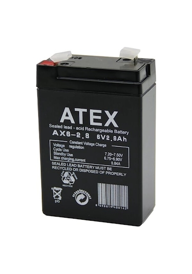 Akü İnce Akü 6v 2.8ah Amper