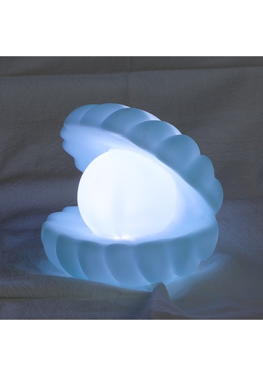 Kabuk İnci Lamba Atmosfer Gece Lambası-beyaz Beyaz