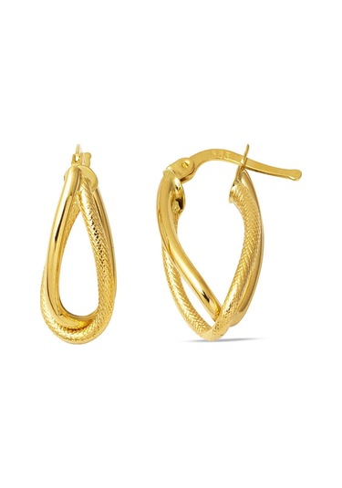 2,5 cm Çaplı 14 Ayar Asimetrik Altın Küpe KPDLY14K21909