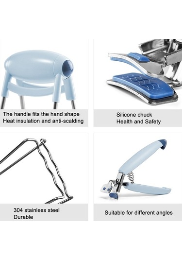 Dancemonkey 304 Lüks Çelik Kelepçe Mutfak Kase Tutacak Altın