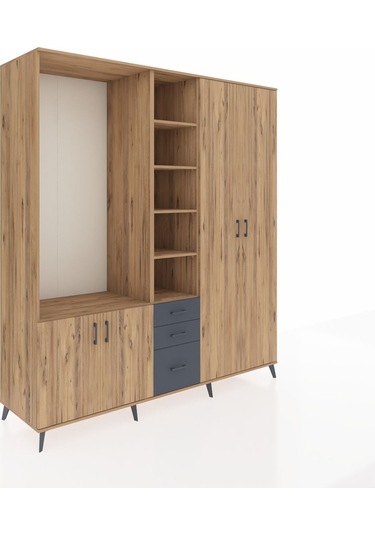 Kronos Dolap 13 Raflı 3 Çekmeceli 4 Kapaklı 220x59x243 Çam-çam/antrasit Atlas Çam/antrasıt Kronos Dolap 13 Raflı 3 Çekmeceli 4 Kapaklı 220x59x243 Çam-çam/antrasit Atlas Çam/antrasıt