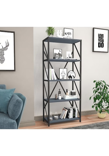 Wınd Kitaplık Antrasit