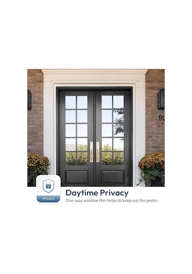 One Way Pencere Tonu, Buzlu Cam Pencere Filmi, 17.5 X 6,5 Feet