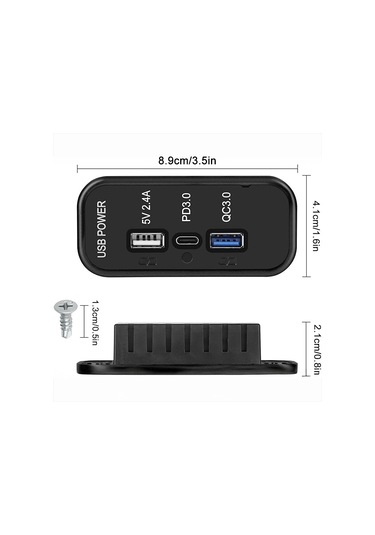 Usb Car Charger - Ucc-316 2.4a+qc+pd