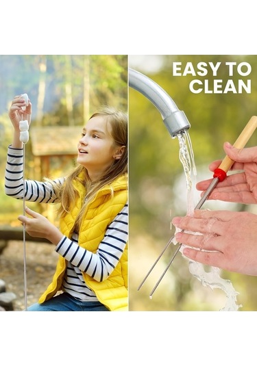 Besthome1 Çok Renkli Sandviç Çatalı, Kamp Malzemesi, Mutfak Aksesuarı Çok Renkli