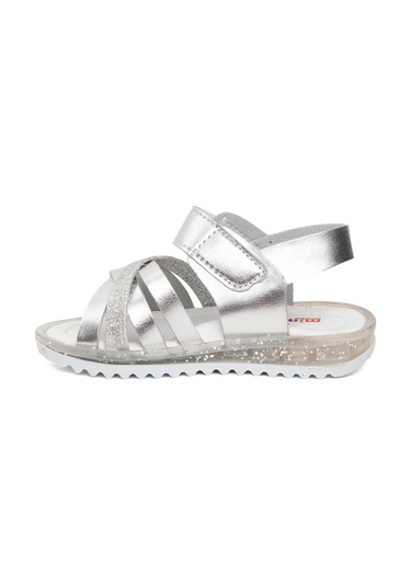 Minican Şa B K Mnc Bebe Kız Çocuk Düz Sandalet Gümüş Gümüş