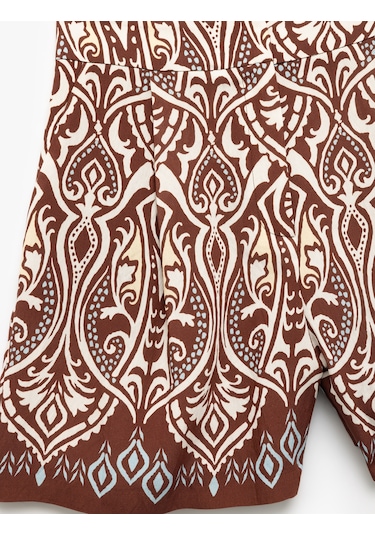 Koton Koton X Melis Ağazat - Viskon Kumaş Cepli Etnik Desenli Mini Şort Kahverengi Desenli 5sak40115ew Kahverengi Desenli Koton Koton X Melis Ağazat - Viskon Kumaş Cepli Etnik Desenli Mini Şort Kahverengi Desenli 5sak40115ew Kahverengi Desenli