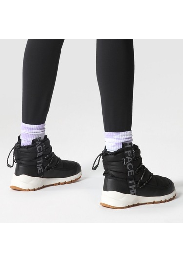 The North Face Thermoball Lace Up Waterproof Kadın Siyah Bot NF0A5LWDR0G1 Siyah