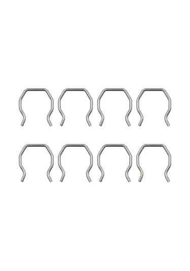 Shineyee 8 Adet Yakıt Enjektörü Bağlantı Klipsi - Metal U Tipi Kilit Kelepçesi