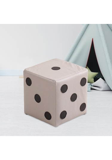 Suntek Zar Küp Osmanlı Kübik Ayak Taburesi Beyaz-s-kumaş Beyaz S Kumaş