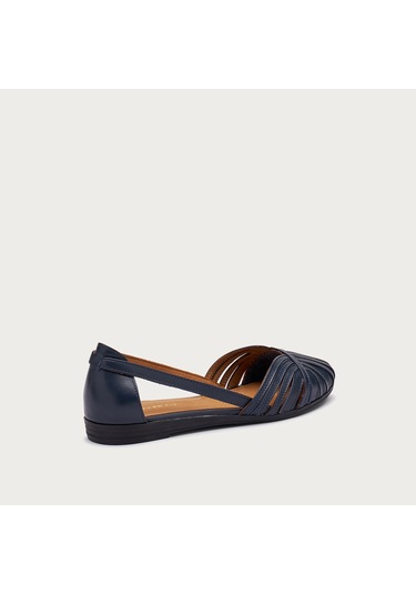 Navy Sandalet Kadın 03m4 Frau Feather Lacivert