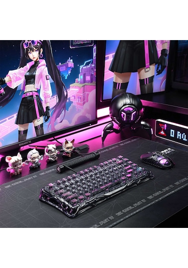 Gravastar Mercury V75 Lite He Hall Effect Manyetik Switch Gaming Klavye, Hot-swappable, Rapid Trigge