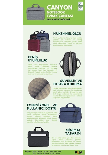 Plm Canyoncase 13-14" Laptop Çantası Lacivert