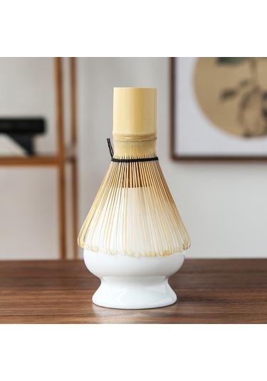 Symbee Günlük Kullanım İçin Dayanıklı Bambu Malzemeyle Yapılmış Çay Fırçalama, Çay Seti, 4 Parça Japon Stil Kutuyla, Çay Hazırlama Aleti Gümüş