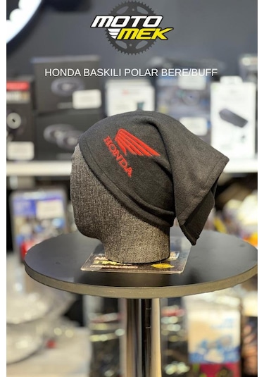 Honda Baskılı Polar Bere/buff Siyah