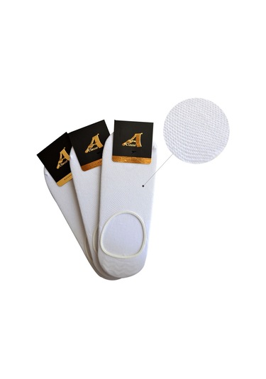 A Classe Suba - Babet - Taban Erkek Çorap 3'Lü Paket Beyaz