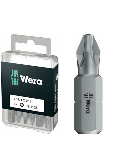 Wera 855/1 Z Pozidriv Bits Uç 25mm Pz1 10 Adet 05072403001