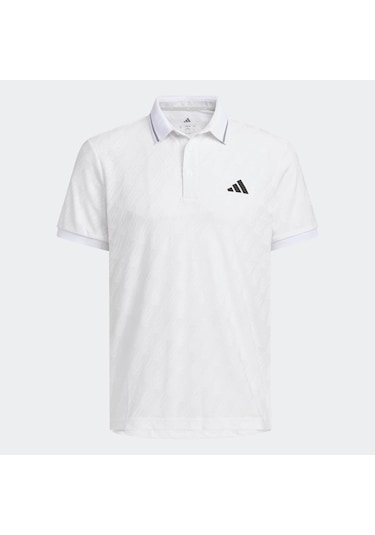 Adidas Jacquard Erkek Beyaz Polo Tişört Jy8231