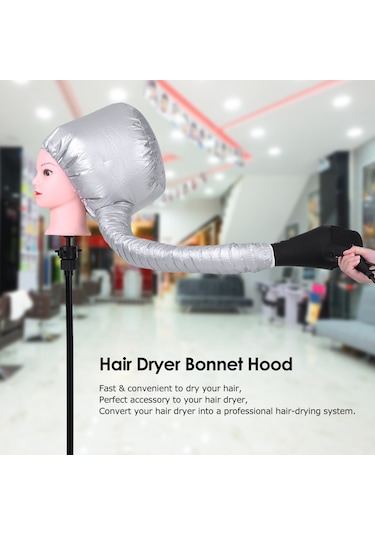 Fosenze Isıtmalı Saç Kurutma Şapkası - Gümüş Renk, El Yapımı Saç Bakım Aksesuarı Gümüş