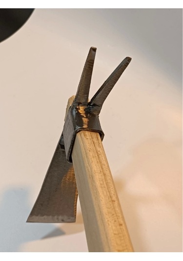 Sürmene Makas Çeliği Çatallı Kazma Bahçe Tarla Hobi 45cm